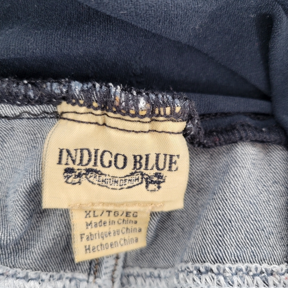 Indigo Blue Full Panel Maternity Slim Jeans Size XL - Picture 3 of 3